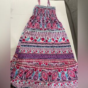 1989 children’s place girls pink spaghetti strap maxi dress size L 10/12